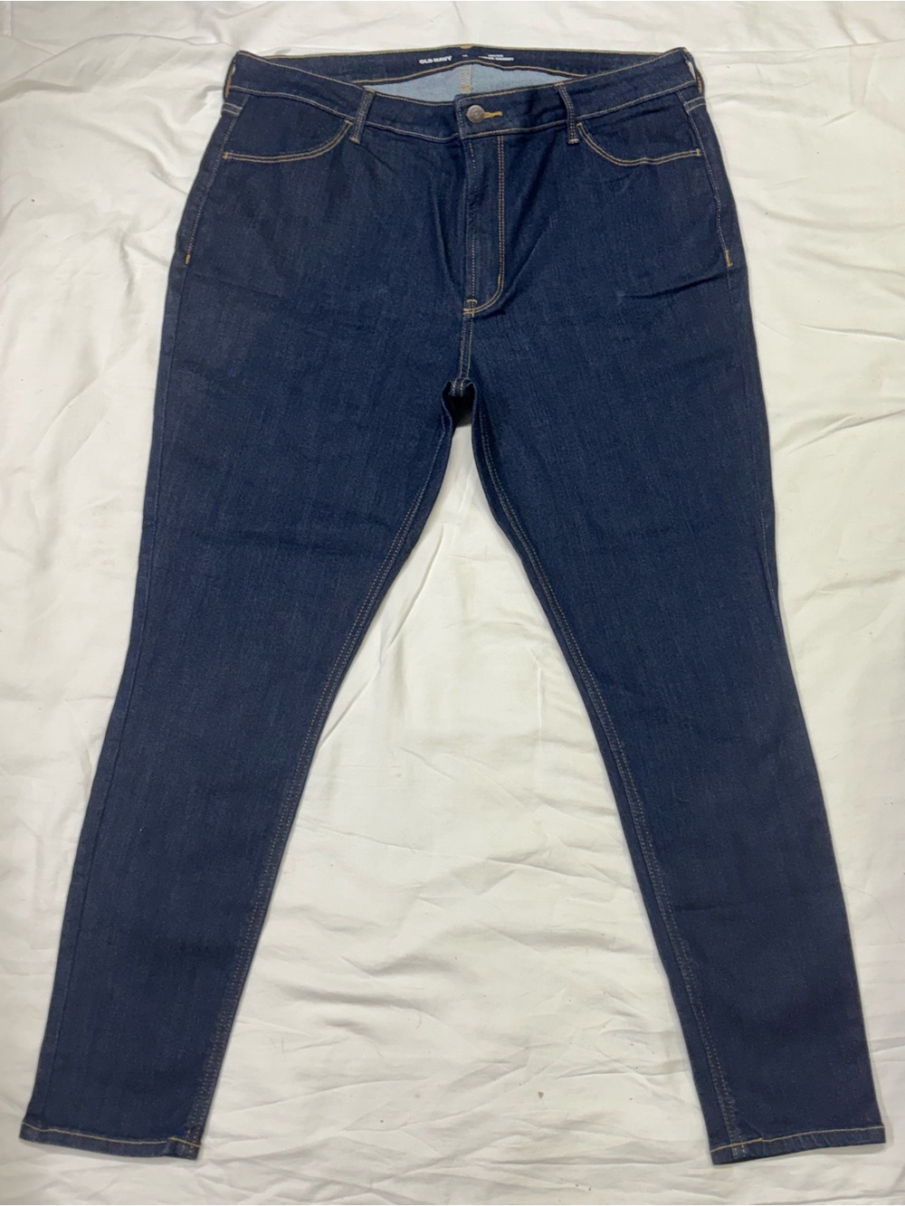 Old Navy Dark Blue High-Rise Super Skinny Jeans